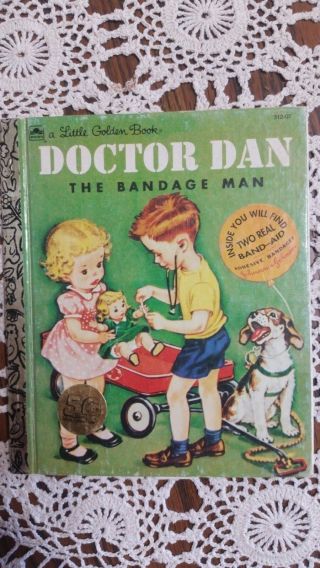 A Little Golden Book Doctor Dan The Bandage Man,  50 Year,  Vintage