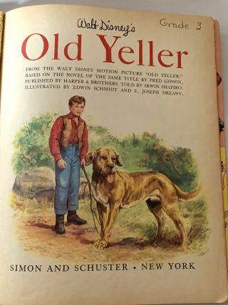 Vintage 1957 Little Golden Book Walt Disney’s Old Yeller - A Edition 2