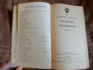1958 - 1959 AA Member Handbook England & Wales,  Scotland 3