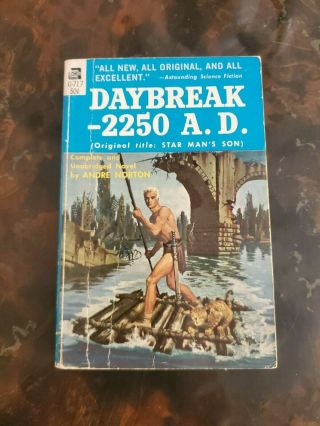 Vintage " Daybreak - 2250 A.  D.  " By Andre Norton 3rd 1952 Pb (star Man 