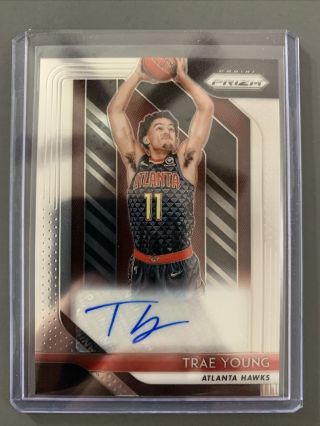 2018 - 19 Prizm Trae Young Rc Base Auto Read Will Not Gem