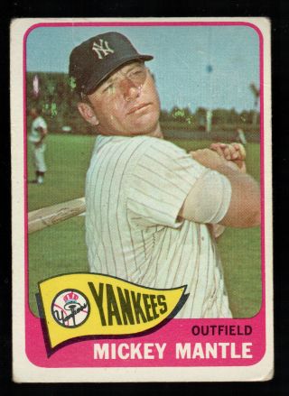 Mickey Mantle 1965 Topps 350