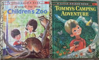 2 Vintage Little Golden Books Tommy 