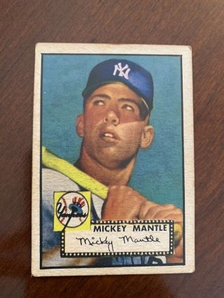 1952 Topps Mickey Mantle 311 Rookie Card