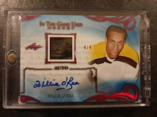 2020 - 21 Leaf In The Game Jersey Patch Signature Auto Willie O 