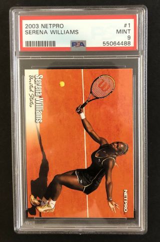 Serena Williams Rookie Card 2003 Netpro Tennis 1 Psa 9 Psa 55064488