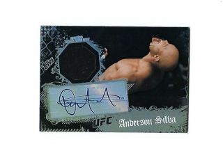 Anderson Silva 2010 Topps Ufc Main Event Relic Shirt Auto Autograph Early Sig