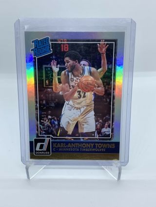 2015 - 16 Karl Anthony Towns Panini Donruss Rated Rookie 187/199