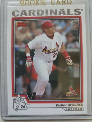 2004 Topps 1st Edition Yadier Molina Rookie Card Rare