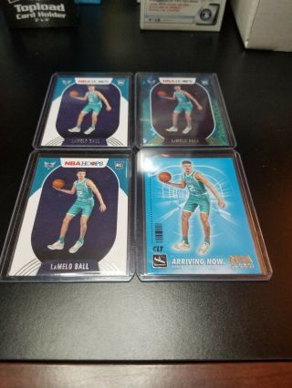 2020 - 2021 Panini Nba Hoops Lamelo Ball Teal Explosion Rookie Card Rc And Base.
