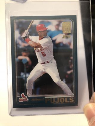 2001 Topps Traded Albert Pujols St Louis Cardinals T247 Baseball Card