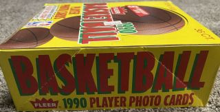 Fleer NBA 1990 - 91 Basketball Trading Cards Box of 36 Wax Packs Jordan 3