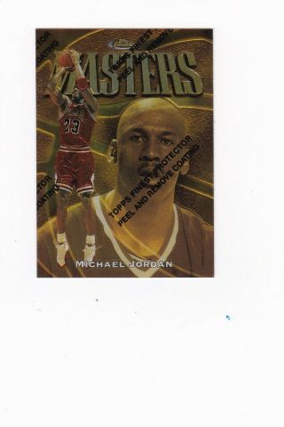 1997 - 1998 Topps Finest Michael Jordan Gold Card.  Card 154 In Nr - Mt (rare).