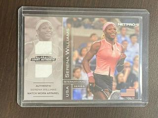 Serena Williams 2003 Netpro Tennis Rookie Card Court Authentic Patch 2d Rare