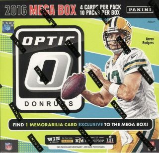 2016 Panini Donruss Optic Football Mega Box Blowout Cards