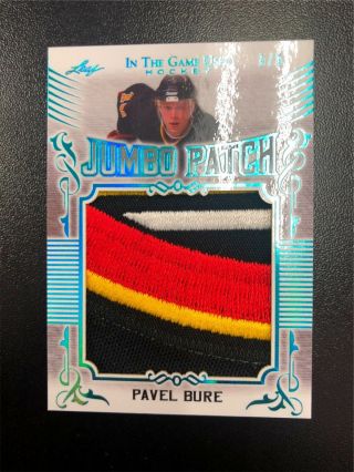Pavel Bure 2020 Leaf In The Game Jumbo Patch Relic 5/5 Canucks A2