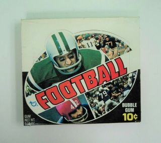 1970 Topps Football Wax Pack Display Box - - - Flash