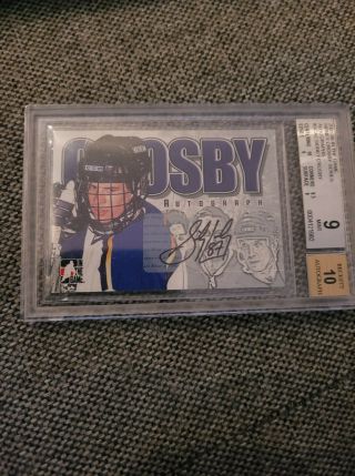 2005 - 06 Itg Sidney Crosby Series Autographs 9 10 Signed