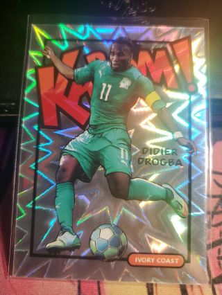 Didier Drogba 2017 - 18 Panini Select Soccer Kaboom Ivory Coast