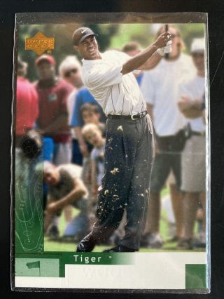 2002 Upper Deck Tiger Woods 1 Error No Last Name Very Rare
