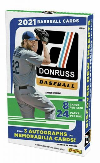 2021 Panini Donruss Hobby Baseball Factory 24 Packs