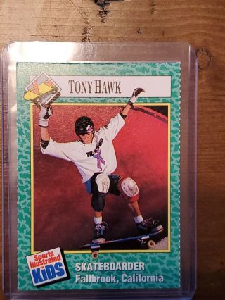 1990 Sports Illustrated For Kids Tony Hawk 152 Rookie Card