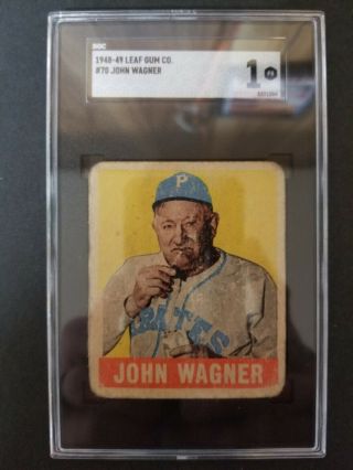 1948 Leaf John Honus Wagner 70 Sgc 1