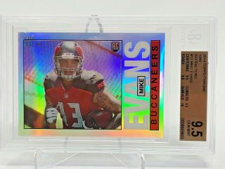 2014 Mike Evans Topps Chrome Rookie Card 12 Retro 1985 Rc Bgs 9.  5 Sp /99