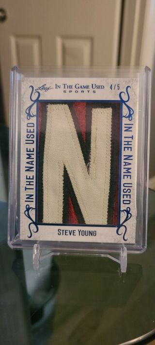 2020 Leaf In The Game Sports In The Name Steve Young " N " 4/5 Hof 49ers