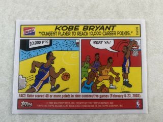 2003 - 04 Topps Bazooka Comic 8 Kobe Bryant Sp Psa Bgs