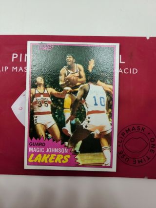 1981 Topps 21 Magic Johnson Los Angeles Lakers