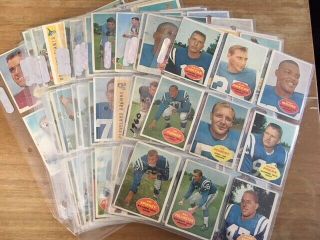 1960 Topps Football Near Complete Set Card - 131/132 - Just Missing Jim Brown