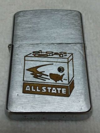 Vintage Zippo Allstate Batteries Pocket Lighter Bradford Pa.  Well