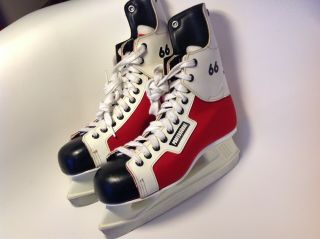 Very Rare Vintage Bauer Professional 66 Ice Hockey Skates Size 8 / Shoe 9