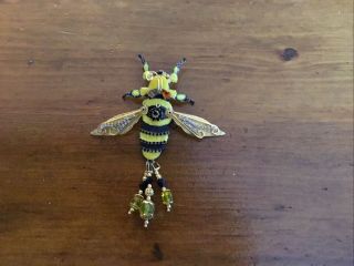 Vintage Bumble Bee Brooch Lunch At The Ritz