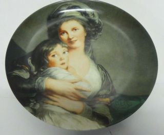 Vintage Limoges Vigee Lebrun Portrait Plate Porcelain Giraud Musee Du Louvre