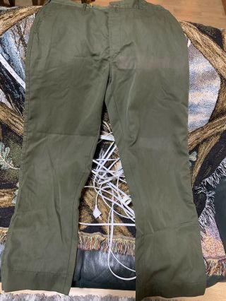 Vtg ARAMID WILDLAND FIREFIGHTER PANTS Trousers Forest Service Fire Green 36 x 32 3