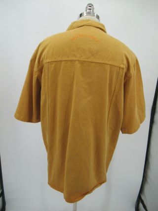 D0538 VTG Karl Kani Jeans Men ' s Short Sleeve Button Down Denim Shirt Size L 2