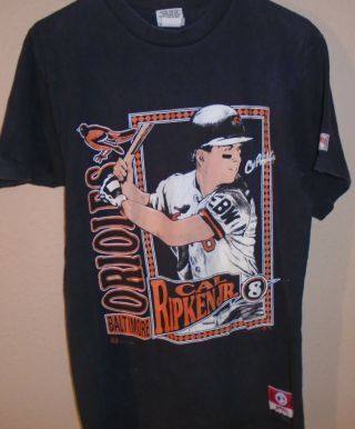 Vintage 1990s Baltimore Orioles Cal Ripken Jr Baseball T Shirt Xl