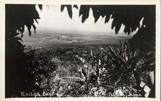 Vintage Real Photo Post Card Of Kailua Bay Kona Hawaii