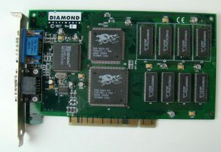 Vintage Diamond Multimedia Monster 3d Pci 4mb Graphics Card.  Does Not Work.