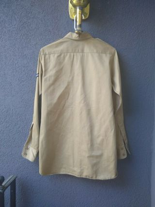 Vintage 1948 US Air Force Military Uniform Shirt Khaki Sleeve 32 2
