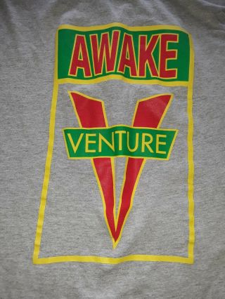 VINTAGE Venture Awake Trucks Shirt Size XL Skate Tee Skateboarding 90 ' s Gray 2
