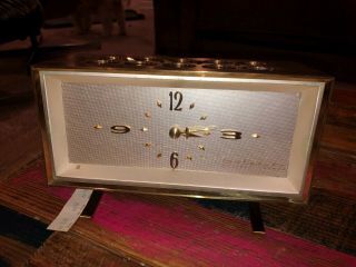 Vintage Seth Thomas Mid Century Table Clock Solarion Rare