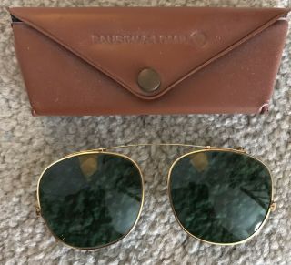 Vintage Bausch Lomb B & L 48 Clip On Sunglasses