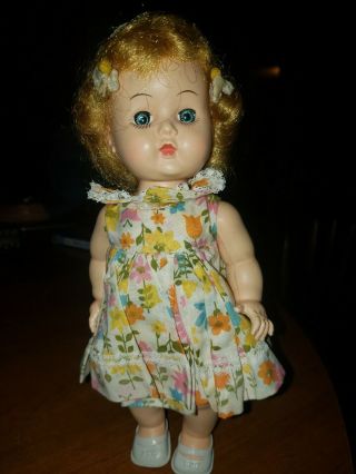 Vintage Hard Plastic Walker Doll Littlest Angel Type Blond Beauty Walker