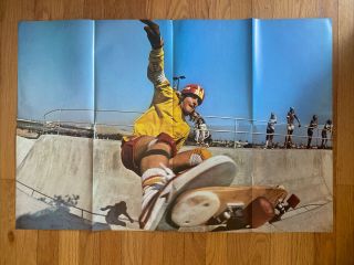 Stacy Peralta Large Vintage Skateboard Poster G&s 1977 Powell Fiberflex