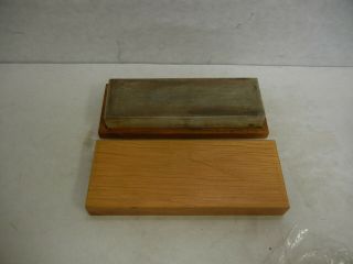 Vintage 6 " X 2 " X 1 " White Fine Grit Sharpening Stone Over 50 Years Old.