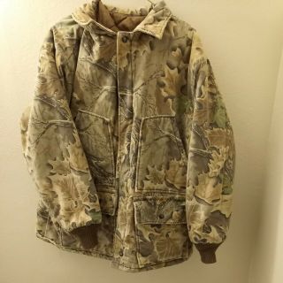 Vintage Walls Blizzard Pruf Camo Quilted Insulated Hunting Jacket Mens Xl Usa