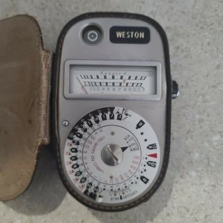 Rare Vintage Weston Ranger 9 Universal Exposure Meter Model 348 W/ Case
